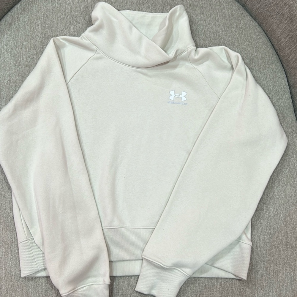 Cream, cross over turtle neck